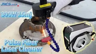 300w15mj pulse fiber laser cleaning machine for auto parts restoration auto parts  rust oil cleaning