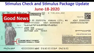 Stimulus Check and Stimulus Package Update 6 18 2020 (Good News:$1000 Checks for Skagway Alaska)