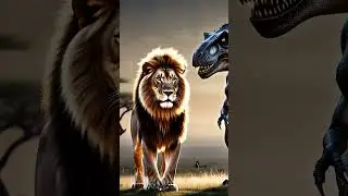 Let's see the hybrid of lion and T-Rex #shorts #viral