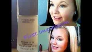 First Impression.. MAC Mineralize Foundation