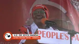 DR JOYCE BANDA SPEECH AT NAMISI PRIMARY SCHOOL GROUND  -  MANGOCHI