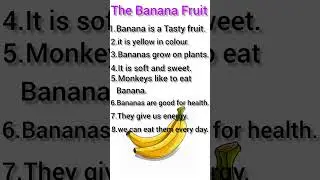 The banana fruit / Ten lines in banana fruit / ABC preschool book learning / mamus kids Tv