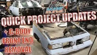 Shop Project Updates - G-Body Front End Removal Step-By-Step - Plans For Custom Headers and Chassis!
