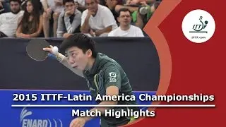2015 ITTF-Latin America Championships Highlights Women Singles Final Lin Gui BRA vs Yadira Silva MEX