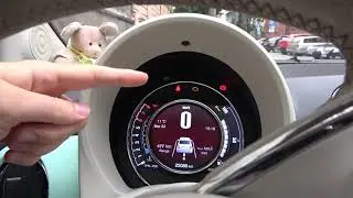 Как включить дальний свет фар на Fiat 500?