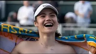 Bra-less Emma Raducanu Beats Townsend - Hot Photos