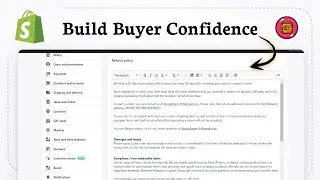 Как создать страницу с политикой возврата средств в Shopify (Защита покупателя)