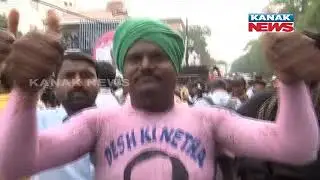 Launch Of TRS Party Into National Politics, CM K Chandrasekhar Rao Unfurls Party Flag In Hyderabad