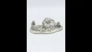 Eskimo / Igloo sculpture by AARKTIK, Hand Carved from soapstone in Canada