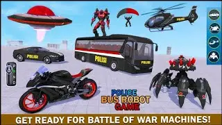 Mech Robot Fight in Police Bus Robot Games 3d 2021 Game Android GamePlay