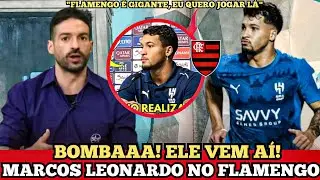 ELE VEM AÍ!! MARCOS LEONARDO NO MENGÃO!! NOVO REFORÇO CHEGANDO NOTÍCIAS DO FLAMENGO HOJE 