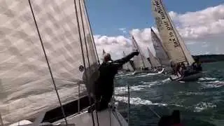 Red Arrow J109 appearing at the Southampton Boat Show 2015