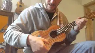 3 min advanced ukulele drum/flamenco style strumming lesson