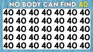 Test your eyes - Number and Letter Ultimate Edition | Observation Skills Perception 