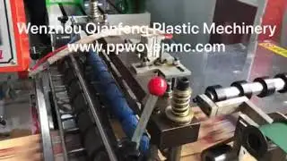 High speed automatic cold cutting and sewing machine for woven sack packaging rice bag