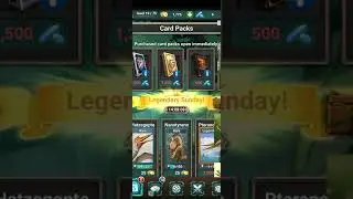 my first legendary card on dinosaur card battle