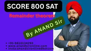 &ldquo;CRUSH SAT Math: Remainder Theorem Secrets Revealed! 🔥 @anandsironlinedotcom&rdquo;