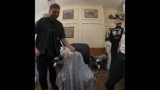 Went to the barber to get Sigi a haircut from our friend James (at Thy Barber).