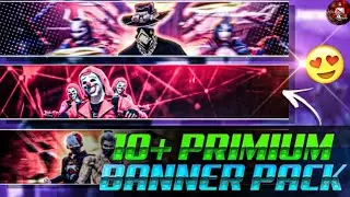 10+ Primium banner pack 💥||Top 10 banner template for gaming || youtube banner art ||
