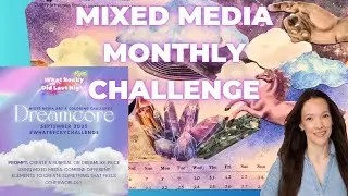Dreamcore Collage Mixed Media Custom Calendar Page &brvbar; Lightwish and Grabie