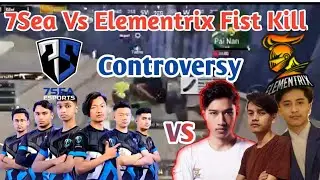 Team Elementrix vs Team 7Sea controversy | 7seaTuruLove fist kill Team Elementrix player | 1Vs 3 |