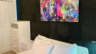 52 PACK ACOUSTIC PANELS 1 X 12 X 12 INCHES HIGH DENSITY FOAM UNBOXING, INSTALLATION AND REVIEW