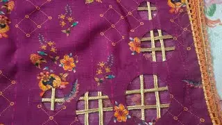 Latest and unique daman corner design| chak design #stitch #sewing #trending 