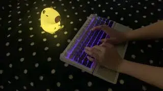 ASMR keyboard typing relaxing cozy vibes, slow quiet typing no talking