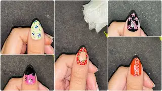 Top 5 Easy Nails Art Tutorial For Beginners || New nail designs 2024 #nails #nailart #viralvideo