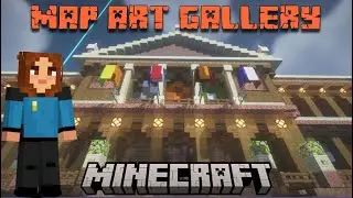 I built a Map Art Gallery in Minecraft Survival 1.20