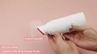 Pink Brush Head White Face Wash Tube