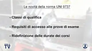 Nuova edizione della norma UNI 9737