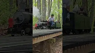 Tennessee Central #7 getting the day started. #shorts #miniaturetrain #steamlocomotive #fyp