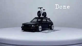 Simple custom Hot Wheels Toyota Starlet