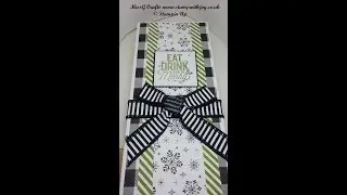 Slider box for chocolate liqueur's using stampin up products