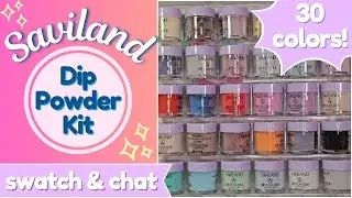 Trying Nail Dip Powder! | Saviland Dip Powder Kit | Affordable Dip Powder Kit | Dip Powder Swatching