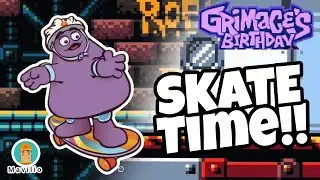 SKATE TIME!! GRIMACES BIRTHDAY McDonald's Krools Toys Game 2023 Stage 1 Gameplay