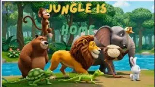 jungle is our home :kids fun song ,