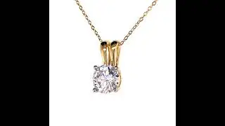 DA9KT/P171028Y-9/COLLIER OXYDE DE ZIRCONIUM OR JAUNE RHODIE
