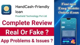HandCash Friendly Loan App Review | Hand Cash Loan App Real Or Fake ? Hand cash app Safe Or Not ?
