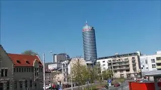 Paradies Bahnhof Jena. Blick in die Stadt