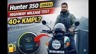 Hunter 350 (2025) Highway Mileage Test On Chandigarh to Manali Highway 🔥 | 40+ KMPL Real Test?
