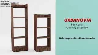 3D Bookshelf assembly video || 3D assembly video animation