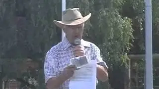 Civil Liberties Australia Jim Collier speaking at Wikileaks Rally in Launceston