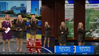 Лорен Боствик с прогнозом погоды (и Карен Борта) для CBS11 Texas от 27 октября 2025 г.