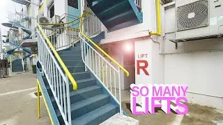Singapore City - Plenty of Lifts in One HDB Block | Capture Asia Photography