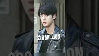 Jin and his Net Worth #bts #army #jin #jino #kimseokjin #jinedit #networth #money #views #shorts