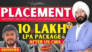 US CMA to Corporate Success | A Remarkable Placement Journey #uscma #careergrowth #placedstudent