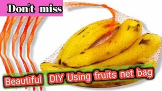 Waste onion plastic net cover reuse ideas/fruits net cover diy/best out waste craft ideas/kids likes