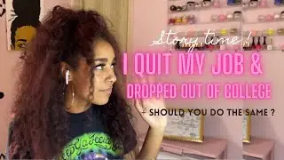 NAIL STORYTIME !! I DROPPED OUT OF SCHOOL & QUIT MY JOB FOR NAILS ?? || SCHOOL VS NAILS ?